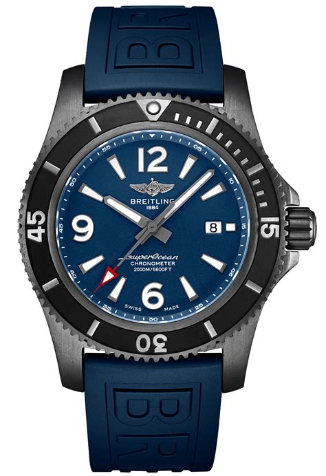 breitling automatic black blue|Breitling blue face.